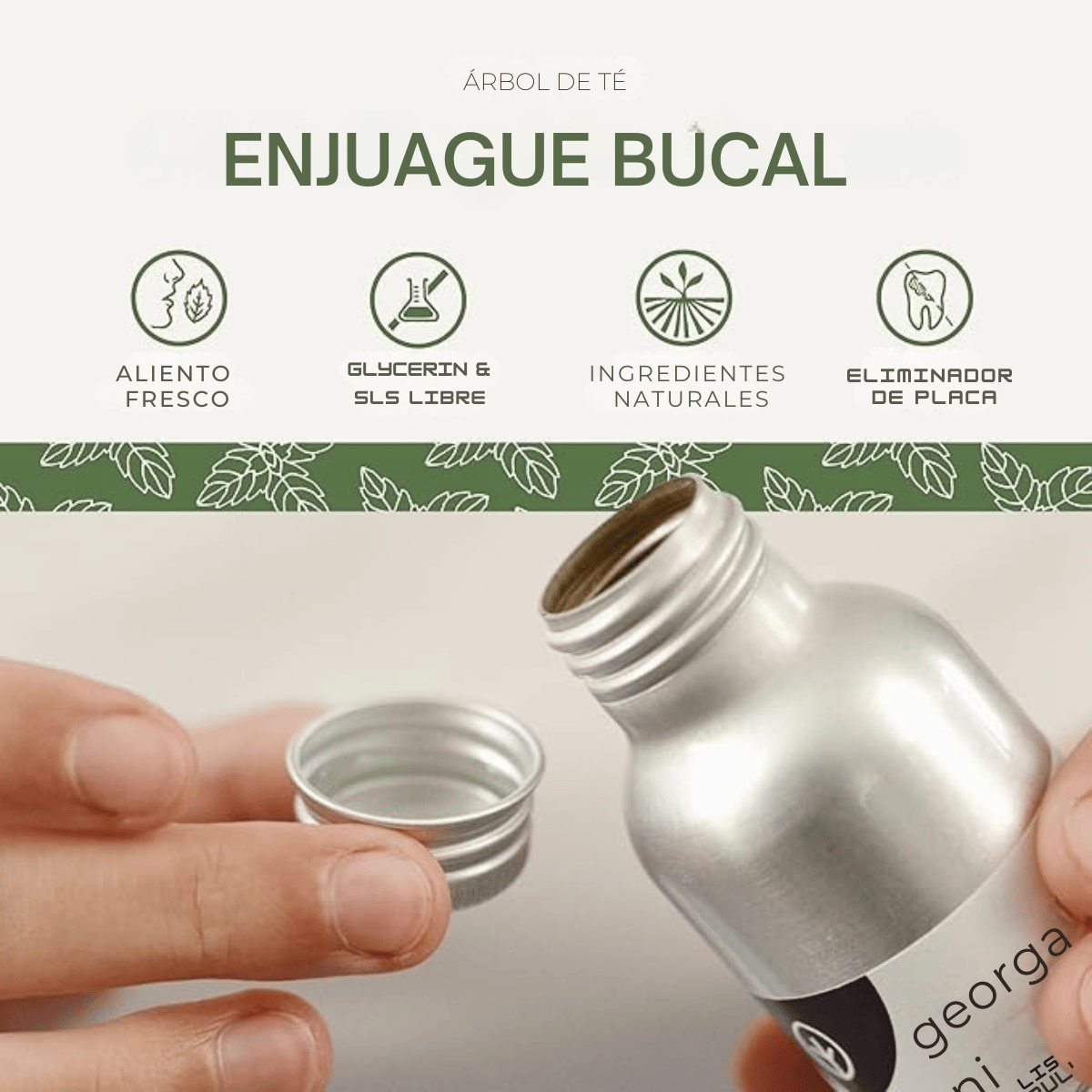 ENJUAGUE bucal Arbol del Te 100ml Georganics