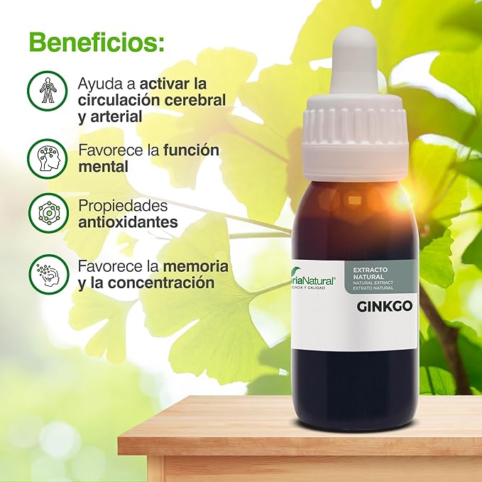 Extracto de Ginkgo biloba S.XXI 50ml Soria Natural