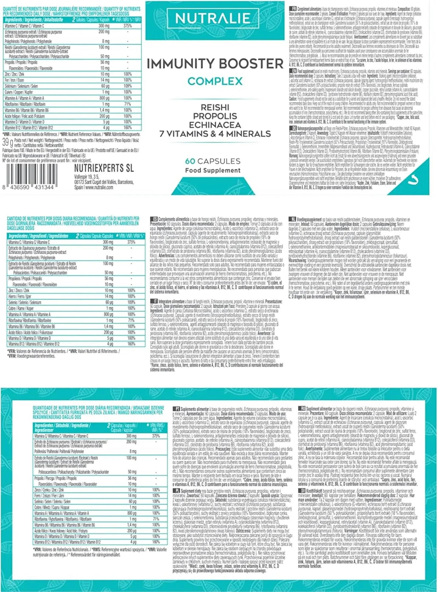 Immunity Booster Complex 60caps Nutralie