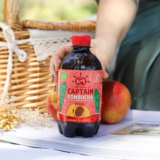 Kombucha Peach Bio 400ml Captain Kombucha