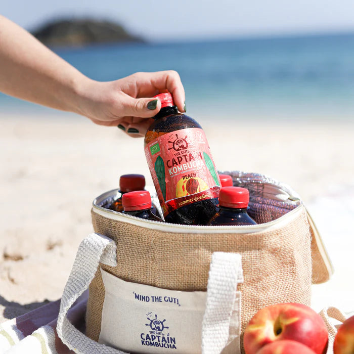 Kombucha Peach Bio 400ml Captain Kombucha