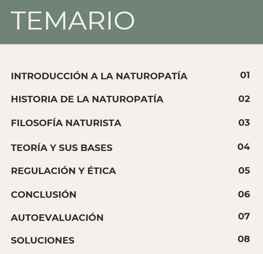 Curso: Fundamentos de la Naturopatía