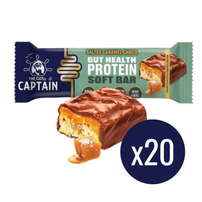 Barrita Chocolate con caramelo salado 20x50g The Gutsy Captain