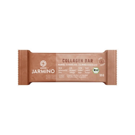 Barrita de Colageno Almendra y Cacao BIO 12x55g Jarmino