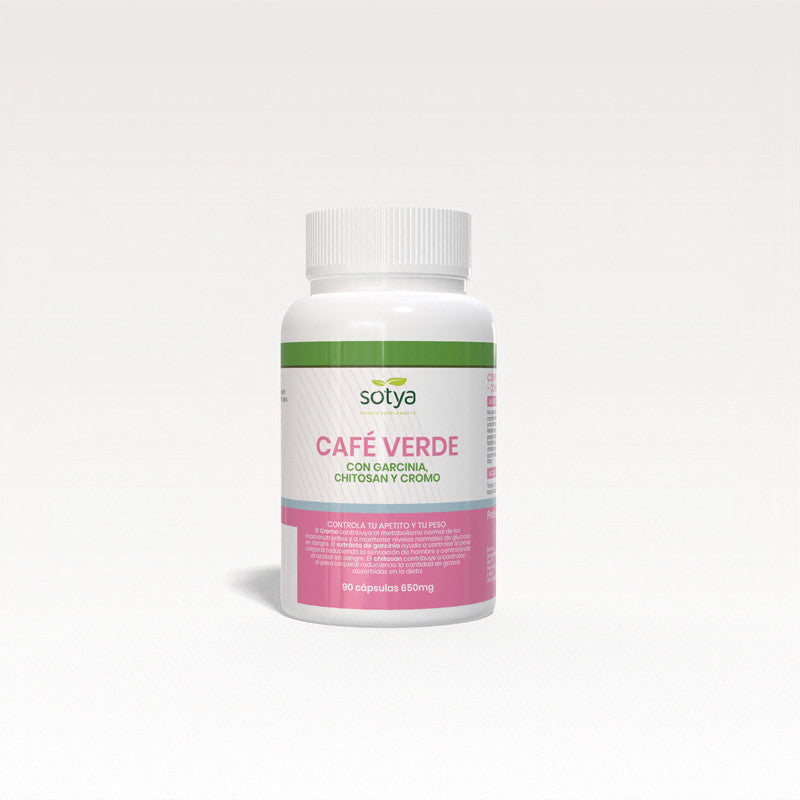 Cafe verde, garcinia, chitosan y cromo 650mg 90 capsulas Sotya
