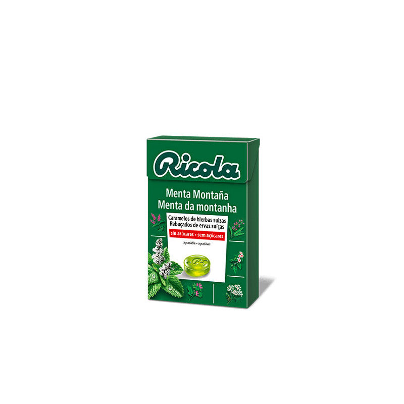Caramelos de menta montaña sin azucar 50 g Ricola
