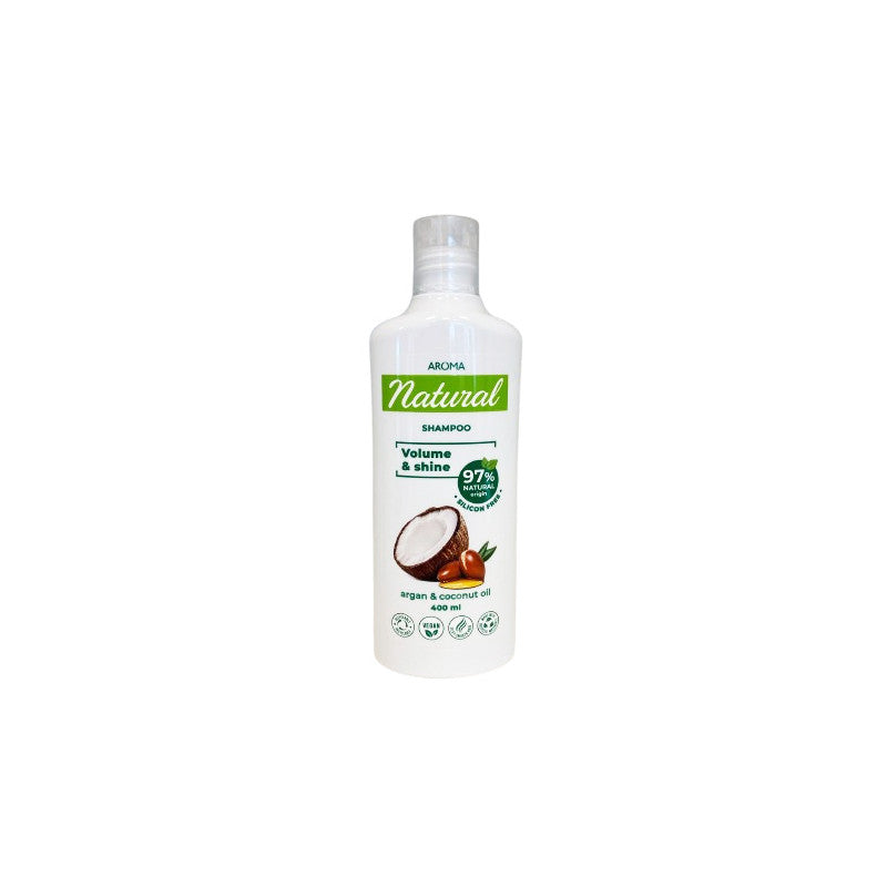 Champu Argan y leche de coco Volumen y brillo 400ml Rose&Rose