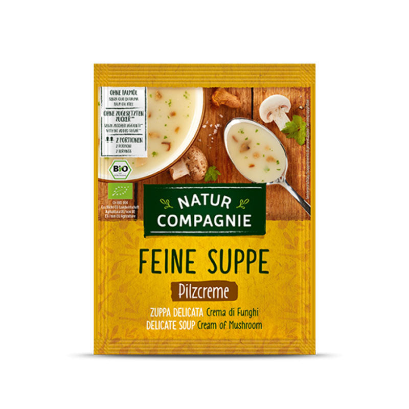 Crema de champiñones sobre Bio 40g Natur Compagnie