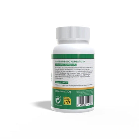 Panax Ginseng rojo coreano 500mg 60 capsulas Sotya