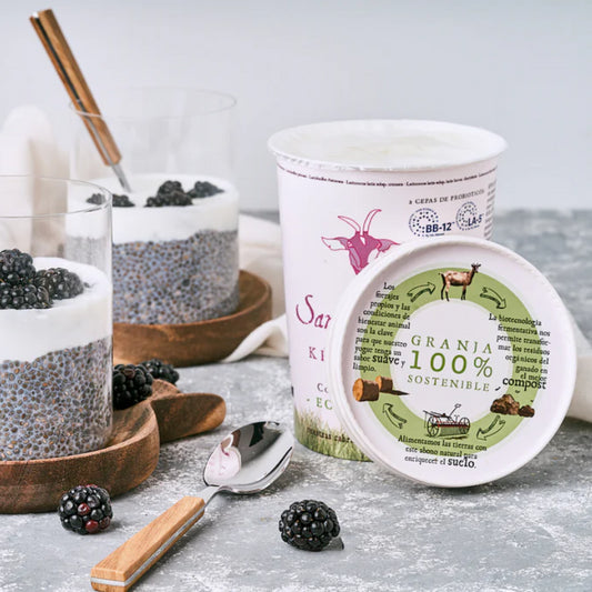 Kefir de cabra 12+2 con probioticos Bio 420g Santa Gadea