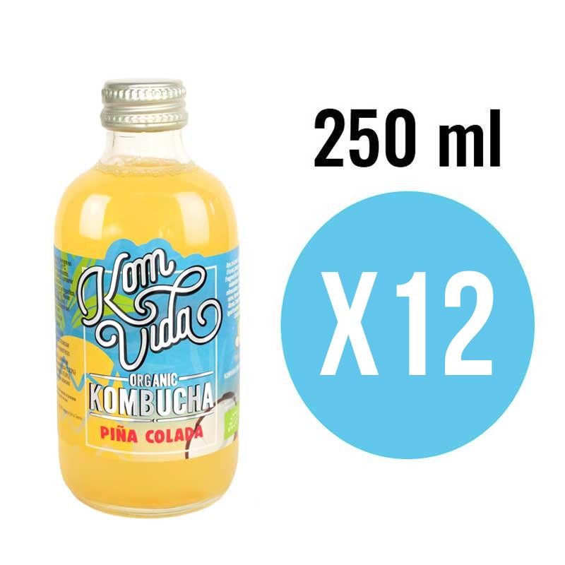 Kombucha Piña Colada Bio 12x250ml Komvida