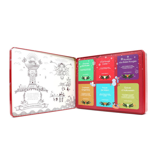 Lata Navidad Roja 36 filtros 54g English Tea Shop