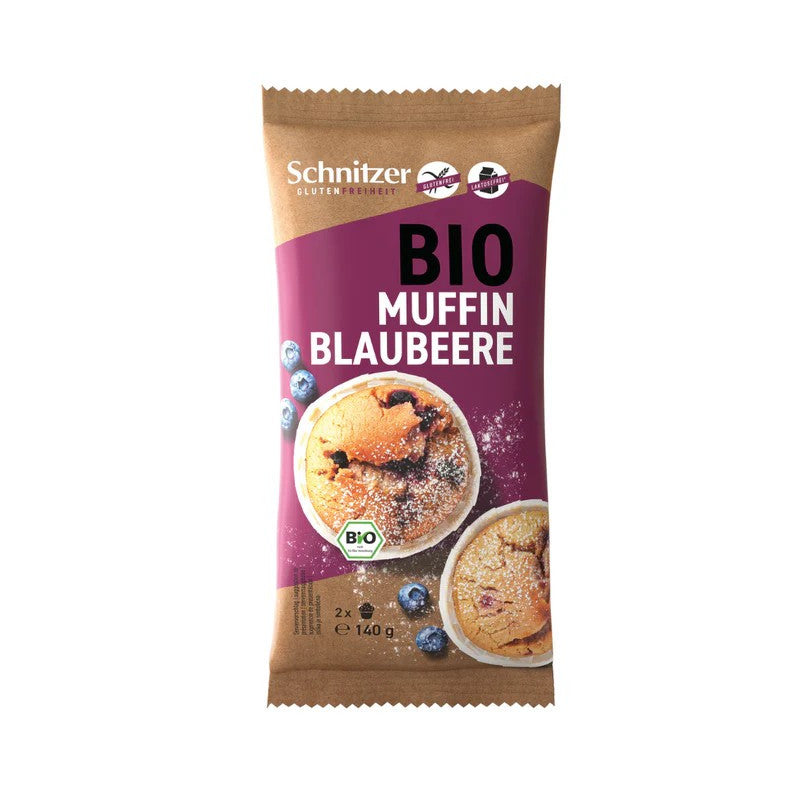 Muffins arandanos s/g Bio 2 unidades 140g Schnitzer
