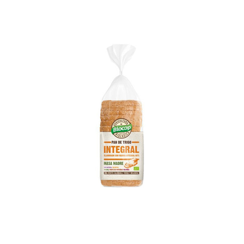 Pan molde trigo integral masa madre Bio 400g Biocop