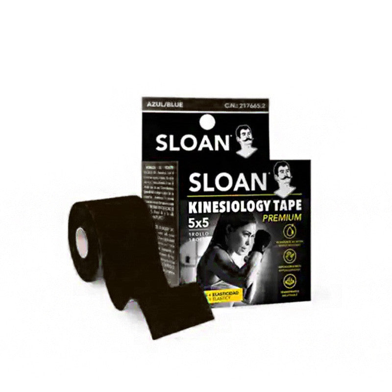 Sloan kinesiology Tape NEGRO 5x5