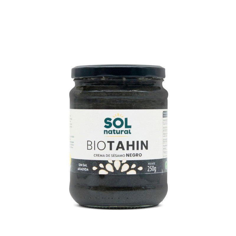 Tahin Negro crema de sesamo negro bio 250g Sol Natural