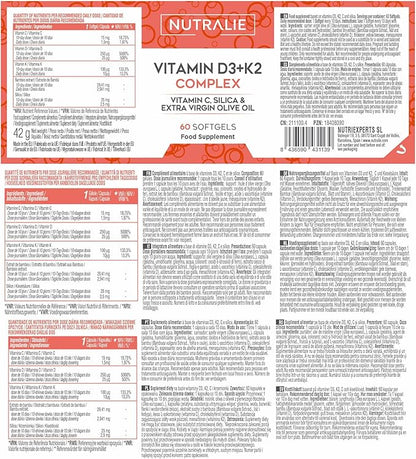 Vitamin D3+K2 Complex 60 caps softgels Nutralie
