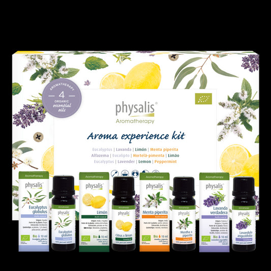 Aceites esenciales Aroma expierence kit Bio 4×10 ml Physalis