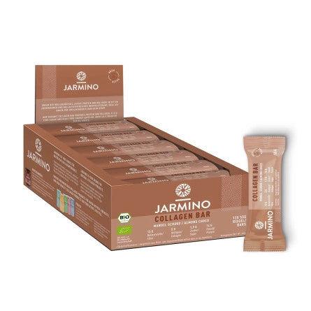 Barrita de Colageno Almendra y Cacao BIO 12x55g Jarmino
