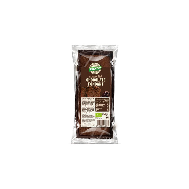 Bizcocho de chocolate fondant Bio 250g Biocop