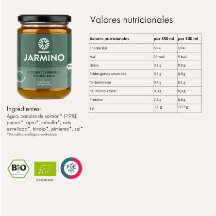 Caldo de Pescado BIO 350ml Jarmino