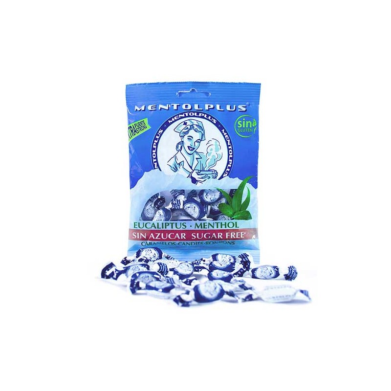 Caramelos de eucalipto extrafuerte 65g Mentolplus