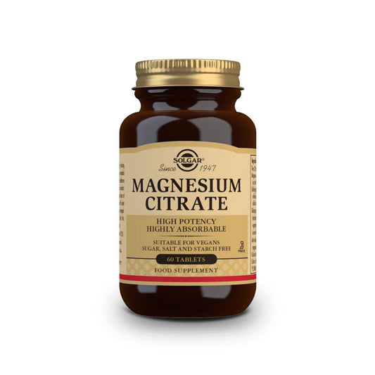 Citrato de Magnesio 200mg 60 comprimidos Solgar