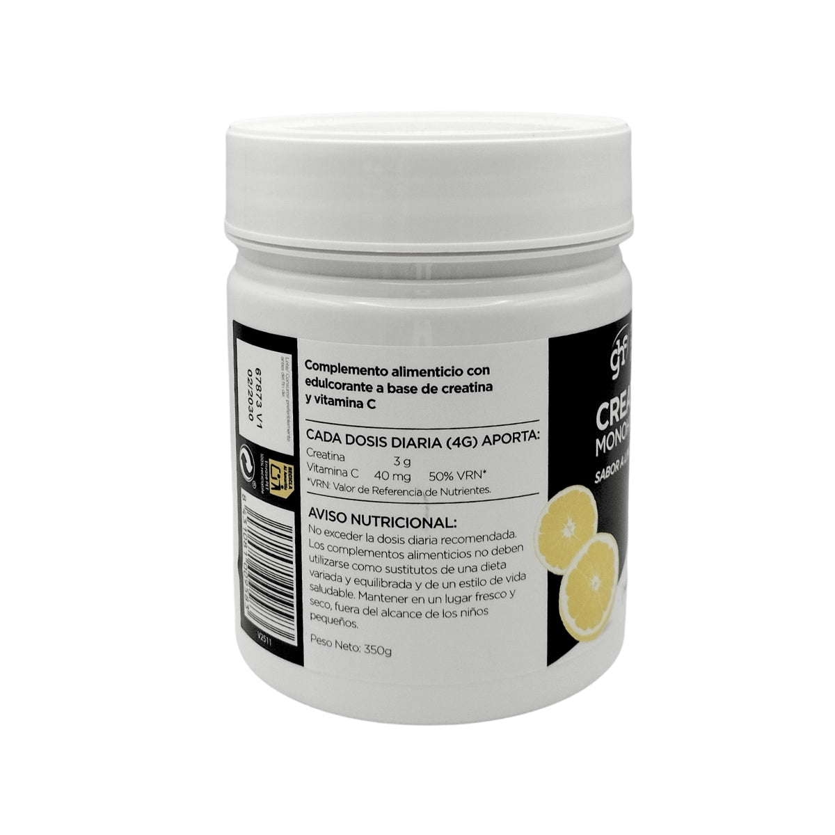 Creatina Monohidrato sabor limon 350g GHF