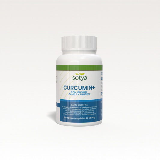 Curcumin+ con Jengibre 550mg 60 caps Sotya