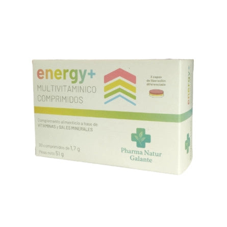 Energy+ multivitaminico 1.7g 30 comprimidos Pharma Natur Galante