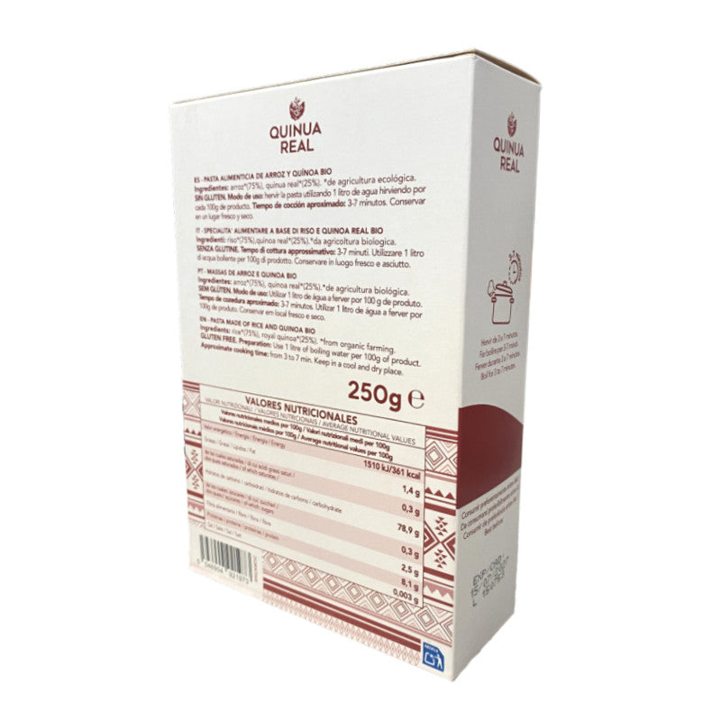 Fideos de quinoa real y arroz Bio 250g Quinua Real