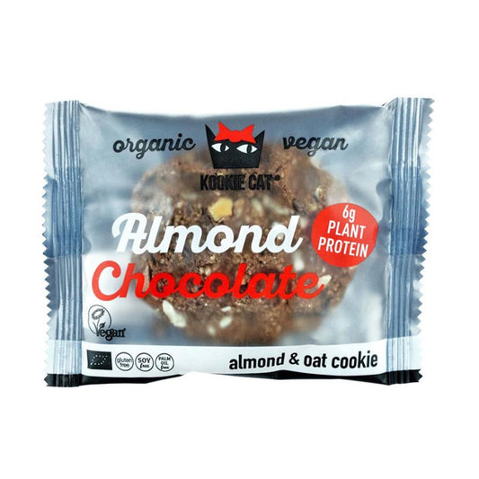 Galleta Proteica con almendra y chocolate Bio 12x50g Kookie Cat