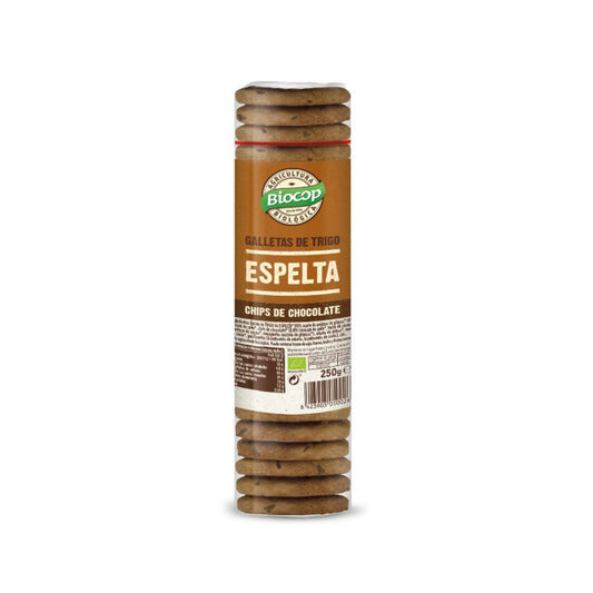Galletas Espelta Chips Chocolate + Lata Aniversario 2x250g Biocop