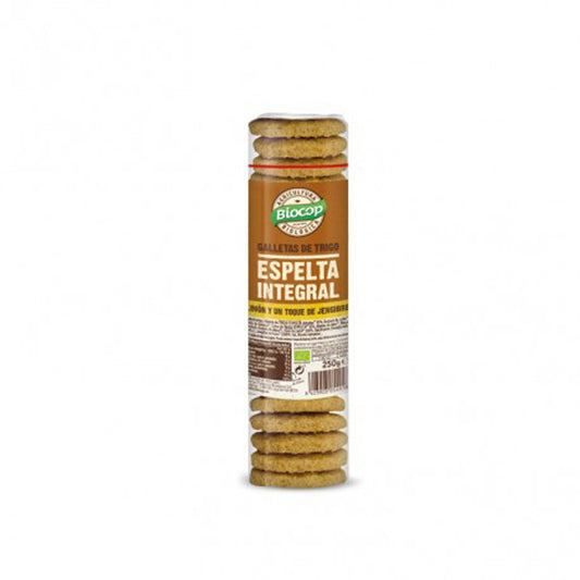 Galletas espelta integral jengibre limon Bio 250g Biocop