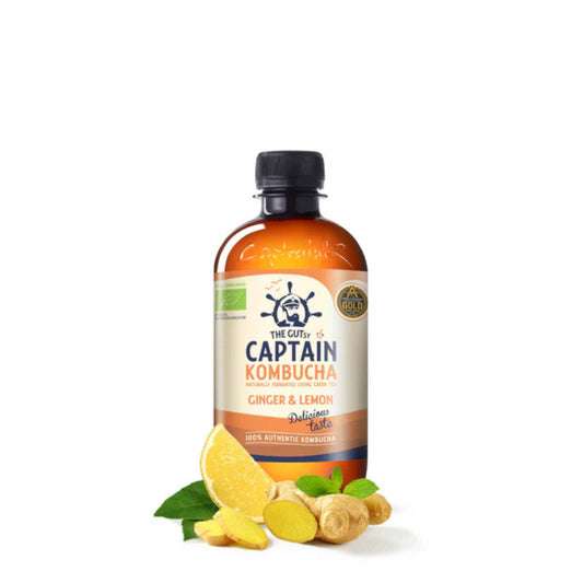 Kombucha Ginger & Lemon Bio 400ml Captain Kombucha