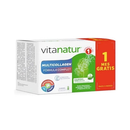 Multicollagen (pack 3 meses 90 caps.) 1 mes gratis Vitanatur