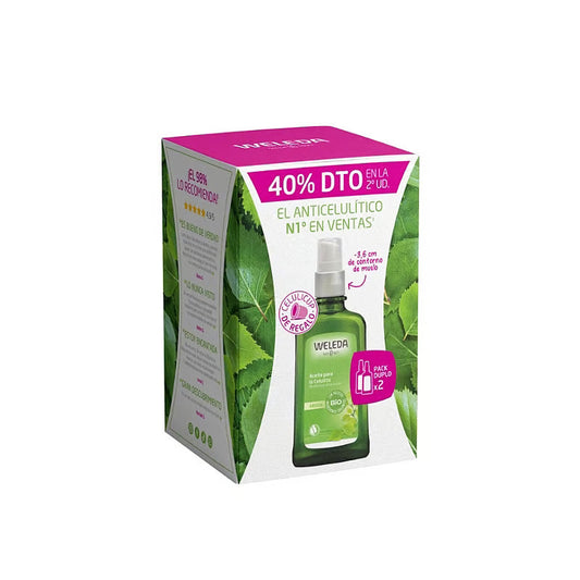 Pack Anticelulitico (2 x Aceite de Abedul 100ml 2ª ud 40% dtos) Weleda
