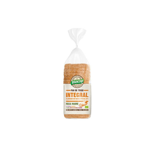 Pan molde trigo integral masa madre Bio 400g Biocop