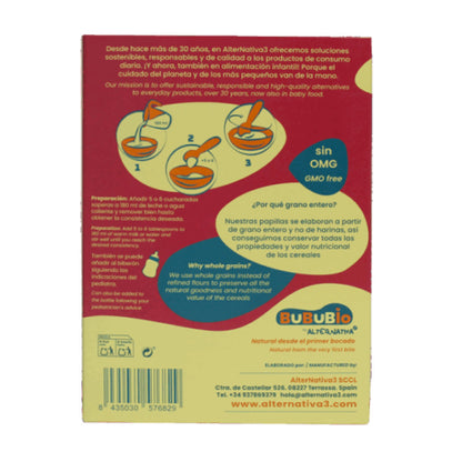 Papilla de Mijo y Quinoa Bio 200g BuBuBio