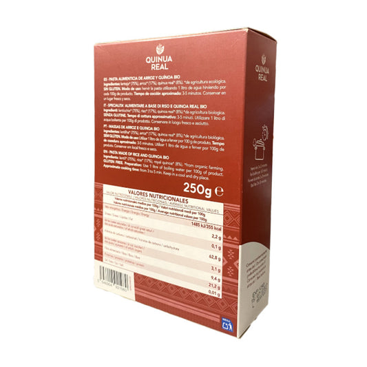 Pasta proteica de quinoa real, arroz y lentejas Bio 250g Quinua Real