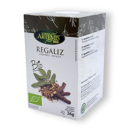 Regaliz Infusion Bio 20 filtros Artemis
