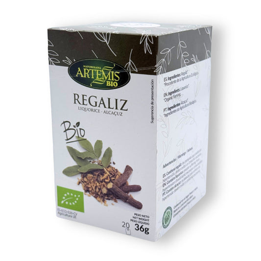 Regaliz Infusion Bio 20 filtros Artemis