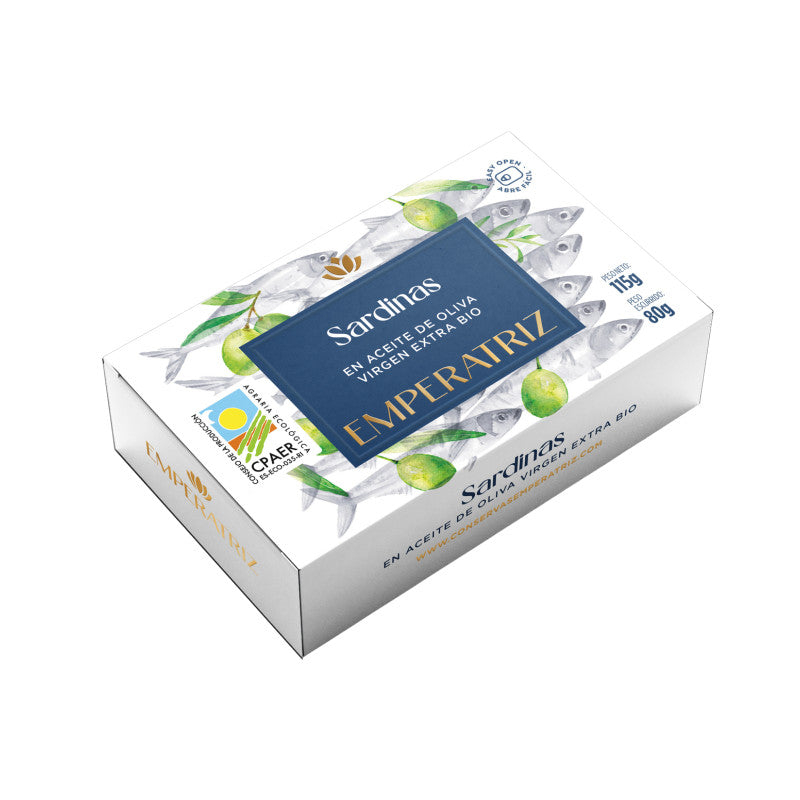 Sardinas en Aceite oliva Bio Lata 125ml Emperatriz
