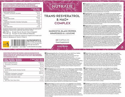 Trans Resveratrol & NAD+ Complex 60 caps Nutralie