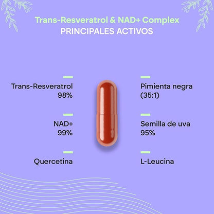Trans Resveratrol & NAD+ Complex 60 caps Nutralie